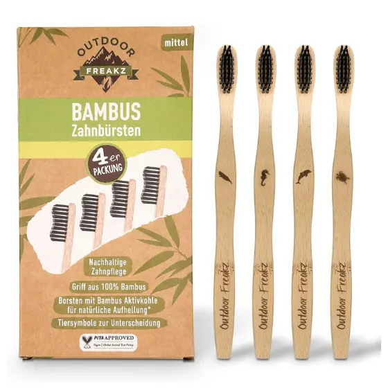 Cepillos dentales veganos.